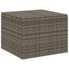 vidaXL Garden Storage Box Grey PE rattan, Powder-coated steel Medium - 2 of 2