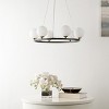 Pomona 6 Light 24.5" Chandelier - CHA4027 - Black/White - Safavieh - 3 of 4