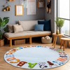 LOVEVOOK Kids Rugs for Playroom, Educational Rug for Learn The ABC Alphabet, Soft Machine Washable Non-Slip Animal Carpet for Kids Room Decor Mat - 3 of 4