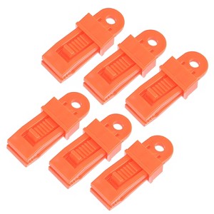Unique Bargains Outdoor Camping Tent Tarp Clips 3.15"x1.18"x0.98" 6 Pcs - 1 of 4