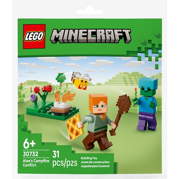 LEGO Minecraft Conflicto en la Fogata de Alex 30732 4