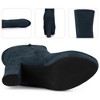Perphy Women's Platform Chunky Heel Round Toe Over the Knee Thigh High Boots - 3 of 3