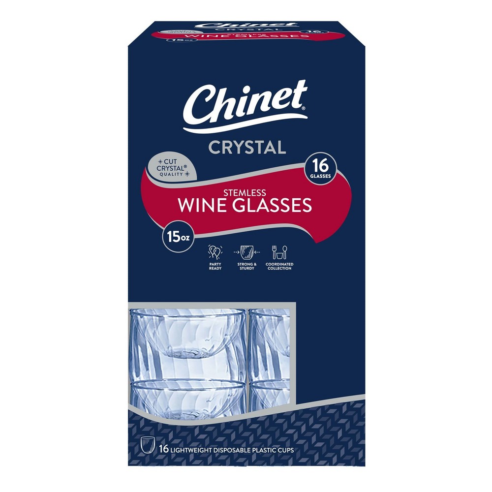 Chinet Crystal Stemless Wine Glass - 16ct/15oz