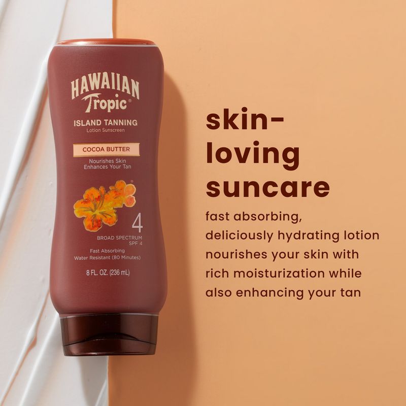 Hawaiian Tropic Dark Tanning Lotion Sunscreen - SPF 4 - 8oz, 4 of 10