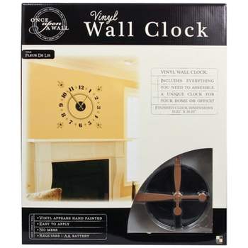 Die Cuts With A View Vinyl Clock Fleur De Lis 19 inches by 19 inches