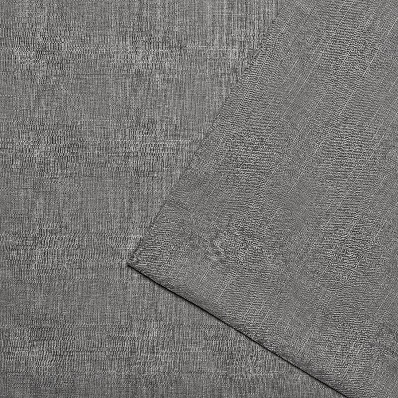 Exclusive Home Loha Linen Tuxedo Tab Top Curtain Panel Pair, 4 of 5