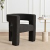 KINWELL 28" Wide Boucle Upholstered Square Armchair - 2 of 4