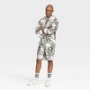 Houston White Adult 9" Graphic Pull-On Shorts - Gray - 3 of 3