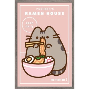 Trends International Pusheen: Bento Box - Ramen House Framed Wall Poster Prints - 1 of 4