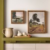 2pc 5.5"x5.5" and 7.5"x9.5" Landscape Burlap Wall Art Set - Hearth & Hand™ with Magnolia - 2 of 3