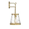 Savoy House Crawford 1 - Light Wall Light in  Warm Brass - 3 of 4