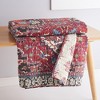 Khotan Red Quilted Throw - Levtex Home - 3 of 4