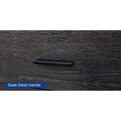 Black Oak Mobile 3-Drawer Lockable File Cabinet