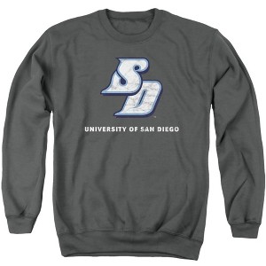 University of San Diego Official Distressed Primary Adult Crewneck Sweatshirt - 1 of 4