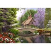 1000 Piece Jigsaw Puzzle, River Cottage, Storybook landscape, Colorful flowers, Adult Puzzle, Castorland C-102365-2 - 2 of 4