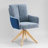 Art Leon Fabric Upholstered Swivel Home Office Desk Chair - 2 of 2