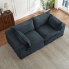 Loveseat Corduroy Cloud Boneless Sofa with Modular Sectional Design and Oversized Comfort - 4 of 4