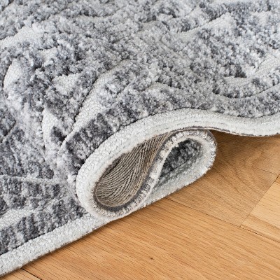 Roslyn Grey and Beige Hand-Tufted Wool Area Rug, 5'x8'