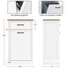 Gallon Tilt Out Trash Cabinet, Freestanding Kitchen Trash Bin Cabinet with Hideaway Drawer, Pet Proof Wooden Garbage - 2 of 4