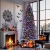 Prelit Artificial Christmas Tree, Pencil Tinsel Tree, Foldable Metal Base, Lifelike Full Branches - 3 of 4