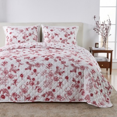 Cheerful Holiday Reversible Quilt Set with Shams - Great Bay Home