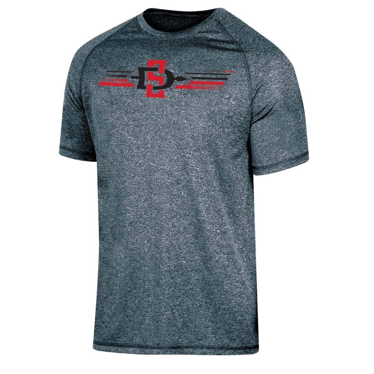 NCAA San Diego State Aztecs Men's Gray Poly T-Shirt