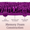 Lavish Home 2-Piece Chenille Memory Foam Bathroom Rugs Set - 3 of 4