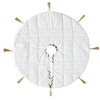 Wintergleam Black White Plaid Tree Skirt 24 VHC Brands - 2 of 3