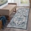 Machine Washable Area Rug Non Slip Non Shedding Rug Boho Vintage Low Pile Carpet Foldable Stain Resistant Rugs for Bedroom Living Room - 3 of 4