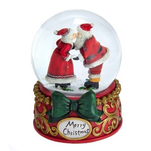 Kurt Adler 100MM Mr. and Mrs. Claus Musical Snowglobe - 1 of 4
