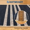 Washable Modern Stripe Accent Rug, Non Slip Non Shedding Carpet, Foldable Low Pile Mat for Laundry Bedside Bedroom Living Room - 3 of 4