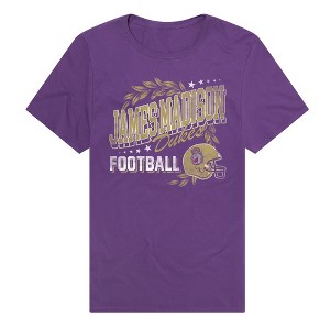 James Madison University Dukes Classic Football Adult T-Shirt Purple - 1 of 4