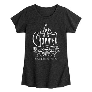 Girls' - Charmed - The Power of Three Will Set You Free Fitted Short Sleeve Graphic T-Shirt - 1 of 4