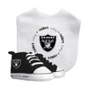 Baby Fanatic 2 Piece Bid And Shoes - Nfl Las Vegas Raiders - White