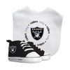 Baby Fanatic 2 Piece Bid and Shoes - NFL Las Vegas Raiders - White Unisex Infant Apparel - 2 of 4