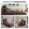 Okak Modern Convertible Single Sofa Floor Lounge Chair with Back,Upholstered Sleeper Accent Chair for Living Room,Relaxation Areas - 3 of 4