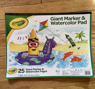 Crayola 25 Page Giant Marker & Watercolor Pad