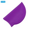 Unique Bargains Silicone Waterproof Non-Slip Adult Swimming Caps 2 Pcs - 3 of 4