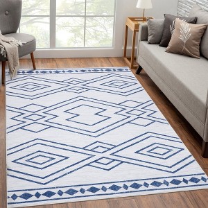 Area Rug for Living Room Moroccan Non Slip Rugs for Bedroom Soft Stain-Resistant Non Shedding Rug - 1 of 4