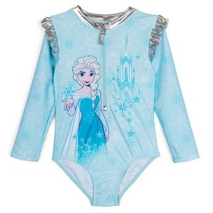 Disney Princess One Piece Bathing Suit UPF 50+ Little Kid - 1 of 4