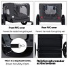 SEVOBAL Pet Strollers Outdoor Heavy Duty Collapsible Pet Bike Trailer Universal Hitch Foldable DogCargo Carrier Cart, Black, 42.52"*31.5"*27.56" - 2 of 4