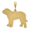 Black Bow Jewelry 14k Yellow Gold English Mastiff Pendant - 3 of 4