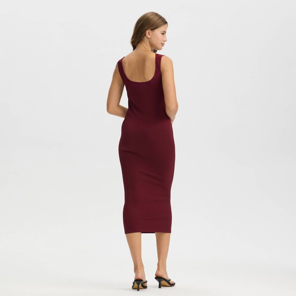 Vestido midi ajustado sin costuras y sin mangas para mujer - A New Day™ 2