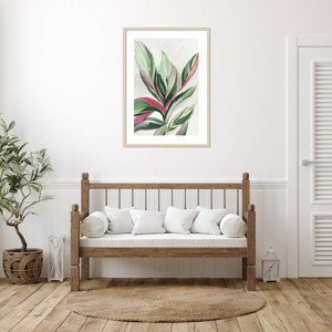 Amanti Art Leaves of Pink II by Asia Jensen Wood Framed Wall Art Print - 1 of 4