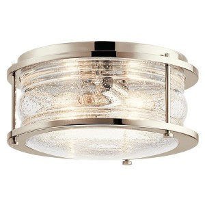 Kichler Lighting Ashland Bay 2 - Light Flush Mount in  Polished Nickel - 1 of 1