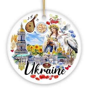 Artistic Ukraine Vintage Ornament, Traditional Souvenir Gift and Christmas Tree Decoration| OrnamentallyYou - 1 of 4