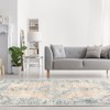 Vintage Printed Non Slip Area Rug Distressed Washable Soft Low Pile Indoor Non Shedding Accent Carpet for Living Room Bedroom - 2 of 4