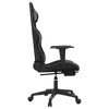 vidaXL Gaming Chair with Footrest Black and Gray Faux Leather - 4 of 4