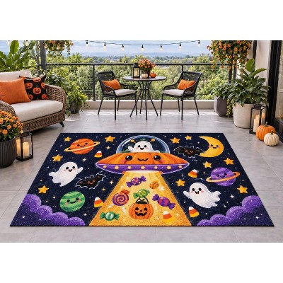 FC Design 5' x 7' Halloween Space Dinosaur Pirate and Camping