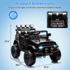 Jojoka 12V Power Wheels for Kids with Remote, Electric Car Ride On with Bluetooth, 3-Speed, Dual Motors - 2 of 4